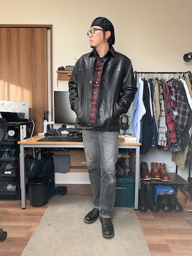 「PENDLETON（ペンドルトン）のアイテム」を使った、yaskto さん（メンズ・180cm）の冬コーディネート