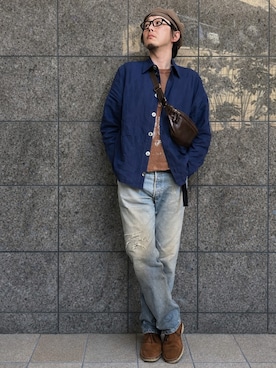 「Clarks（クラークス）のアイテム」を使った、yaskto さん（メンズ・180cm）の春コーディネート