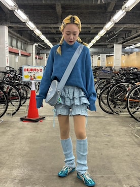 「Candy Stripper（キャンディストリッパー）のアイテム」を使った、保坂ななみさん（レディース・155cm）の冬コーディネート