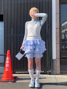 保坂ななみさん(レディース・155cm)の春コーディネート