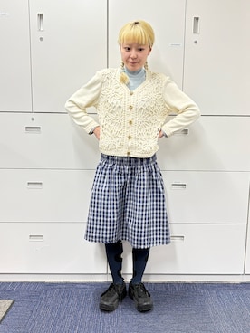 保坂ななみさん（レディース・155cm）の春コーディネート