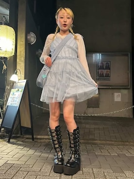「Ada.（エイダ）のアイテム」を使った、保坂ななみさん（レディース・155cm）の春コーディネート