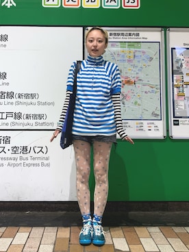 「IMARI（イマリ）のアイテム」を使った、保坂ななみさん（レディース・155cm）の春コーディネート