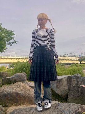 保坂ななみさん(レディース・155cm)の春コーディネート