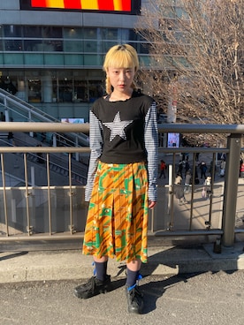 保坂ななみさん(レディース・155cm)の冬コーディネート