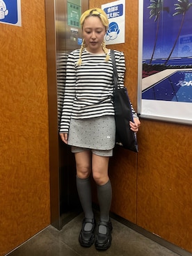 「LADY LIKE（レディライク）のアイテム」を使った、保坂ななみさん（レディース・155cm）の夏コーディネート