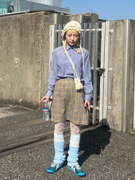 保坂ななみさん（レディース・155cm）の冬コーディネート