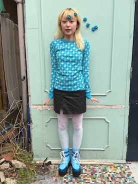 「Casselini（キャセリーニ）のアイテム」を使った、保坂ななみさん（レディース・155cm）の春コーディネート