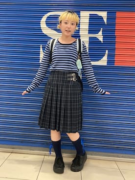 保坂ななみさん(レディース・155cm)の春コーディネート
