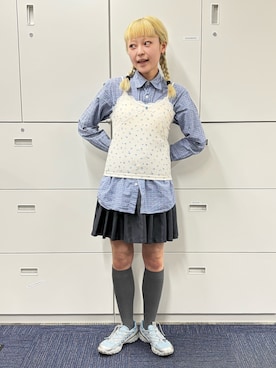 保坂ななみさん(レディース・155cm)の春コーディネート