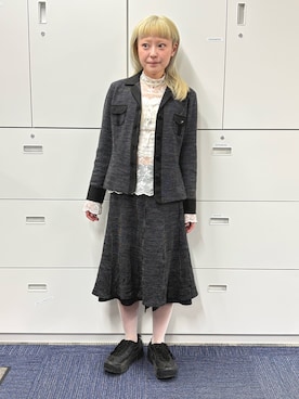 保坂ななみさん（レディース・155cm）の春コーディネート