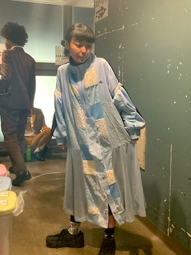 「U（ユー）のアイテム」を使った、保坂ななみさん（レディース・155cm）の秋コーディネート