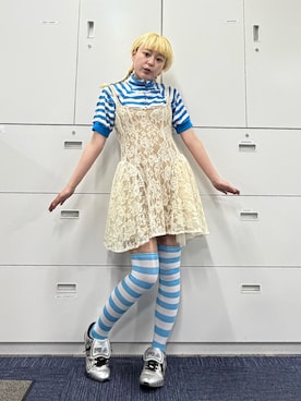 保坂ななみさん(レディース・155cm)の春コーディネート