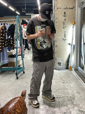 「BRAIN DEAD（ブレインデット）のアイテム」を使った、ぴろさん（メンズ・165cm）の秋コーディネート