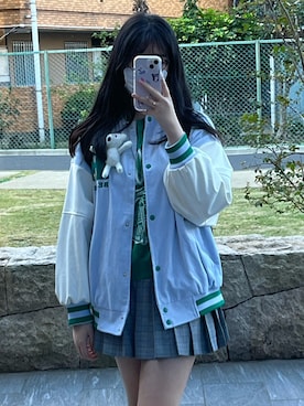 「JK」｜「アイテム（パーカー）」を使った、agirluloveさん（レディース・168cm）の秋コーディネート