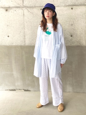 「Yarmo（ヤーモ）のアイテム」を使った、babacchiさん（レディース・153cm）の夏コーディネート