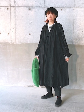 「bulle de savon（ビュルデサボン）のアイテム（ソックス/靴下）」を使った、babacchiさん（レディース・153cm）の秋コーディネート
