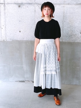 「bulle de savon（ビュルデサボン）のアイテム（ソックス/靴下）」を使った、babacchiさん（レディース・153cm）の秋コーディネート