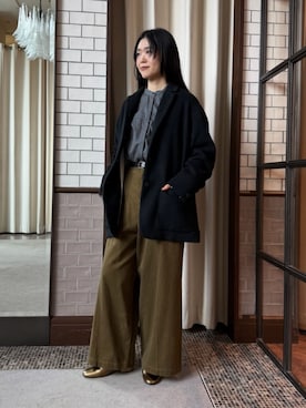 「アイテム（スーツジャケット）」を使った、ADIEU TRISTESSEさん（レディース・157cm）の秋コーディネート