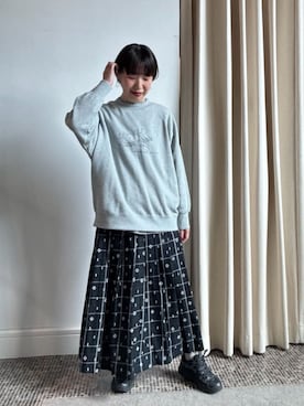 「conges payes ADIEU TRISTESSE（コンジェ ペイエ アデュートリステス）のポンチョシルエットシャツ（シャツ/ブラウス、ブラック系）」を使った、ADIEU TRISTESSEさん（レディース・162cm）の秋コーディネート