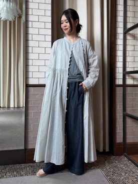 「conges payes ADIEU TRISTESSE（コンジェ ペイエ アデュートリステス）のアイテム」を使った、ADIEU TRISTESSEさん（レディース・157cm）の夏コーディネート