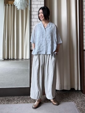 「conges payes ADIEU TRISTESSE（コンジェ ペイエ アデュートリステス）のアイテム」を使った、ADIEU TRISTESSEさん（レディース・157cm）の夏コーディネート