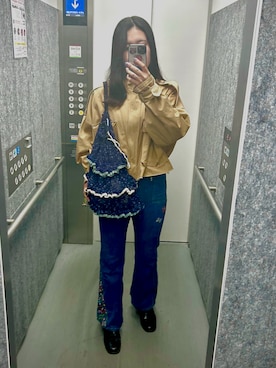 「Handmade（ハンドメイド）のアイテム」を使った、kacchiさん（骨格ストレート・レディース・165cm）の春コーディネート
