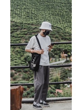 「FILA（フィラ）のアイテム（帽子）」を使った、jry4193さん（メンズ・168cm）の秋コーディネート