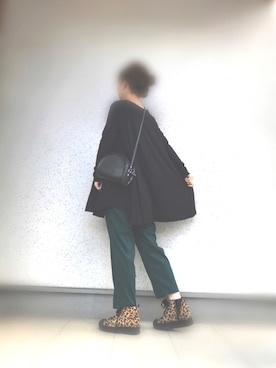 「しまむら（シマムラ）のアイテム（パンツ、グリーン系）」を使った、ろくさん（レディース・163cm）の秋コーディネート