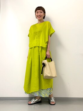 「zucca」｜「アイテム（ワンピース/ドレス）」を使った、minamikawaさん（レディース・160cm）の夏コーディネート
