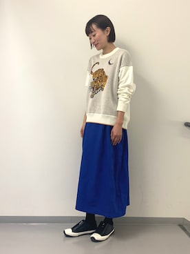 「zucca」｜「アイテム（スリッポン）」を使った、minamikawaさん（レディース・160cm）の冬コーディネート