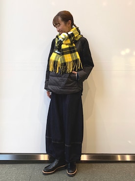 「zucca」｜「アイテム（ダウンジャケット/コート）」を使った、minamikawaさん（レディース・160cm）の秋コーディネート