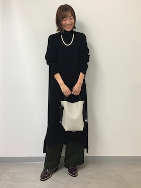 「zucca」｜「アイテム（アクセサリー）」を使った、minamikawaさん（レディース・160cm）の冬コーディネート