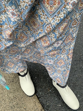 「雨の日」｜「アイテム（ワンピース/ドレス）」を使った、mintshiroiさん（レディース・154cm）の秋コーディネート