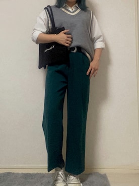 「CEDAR CREST（セダークレスト ）のアイテム」を使った、Theaさん（レディース・168cm）の秋コーディネート