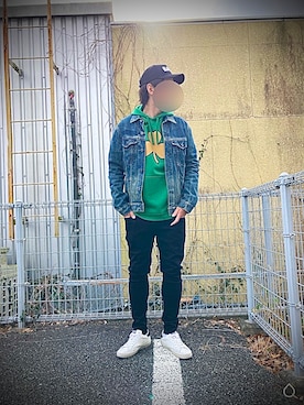 「BALR.（ボーラー）のアイテム（帽子）」を使った、t117さん（メンズ・176cm）の冬コーディネート