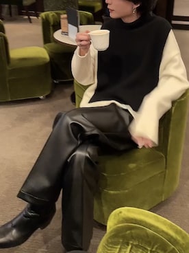 「モード系」｜「アイテム（その他）」を使った、ゆのさん（メンズ・173cm）の冬コーディネート