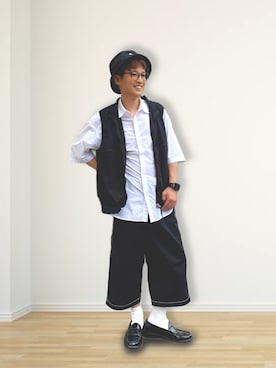 「RAGEBLUE（レイジブルー）のアイテム（チノパンツ）」を使った、ひろっちゃ さん（メンズ・165cm）の夏コーディネート