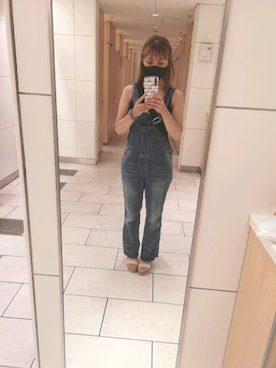 「DRWCYS（ドロシーズ）のアイテム（サロペット/オーバーオール）」を使った、cinamon47さん（レディース・153cm）の夏コーディネート