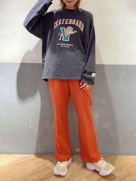 「VISION（ヴィジョン）のアイテム（トップス）」を使った、てらちゃんさん（レディース・164cm）の夏コーディネート