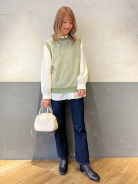 「ボストンバッグ」｜てらちゃんさん（レディース・164cm）の春コーディネート