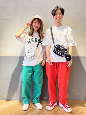 「BEN DAVIS（ベンデイビス）のアイテム」を使った、てらちゃんさん（レディース・164cm）の夏コーディネート