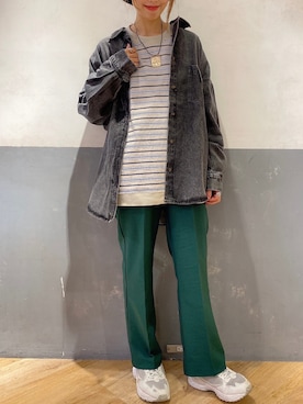 「RAG MACHINE（ラグマシーン）のアイテム（トップス）」を使った、てらちゃんさん（レディース・164cm）の秋コーディネート