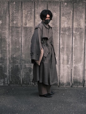 「ファッションの力を信じよう」｜「アイテム（トレンチコート）」を使った、yukiさん（メンズ・173cm）の冬コーディネート
