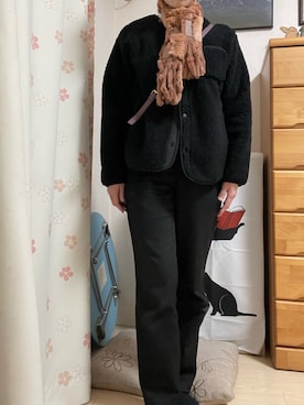 「アイテム（マフラー）」を使った、ともさん（レディース・154cm）の秋コーディネート