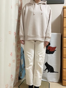 「アイテム（パーカー）」を使った、ともさん（レディース・154cm）の秋コーディネート