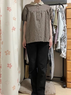 「アイテム（シャツ/ブラウス）」を使った、ともさん（レディース・154cm）の秋コーディネート