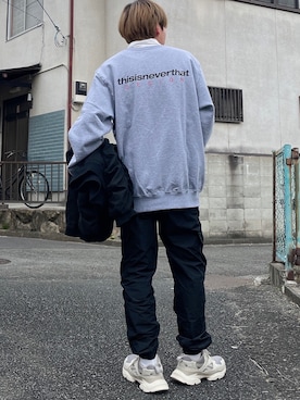 「アイテム（インテリア、パープル系）」を使った、꽃/hanangさん（メンズ・168cm）の冬コーディネート