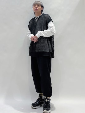 「アイテム（インテリア、パープル系）」を使った、꽃/hanangさん（メンズ・168cm）の秋コーディネート