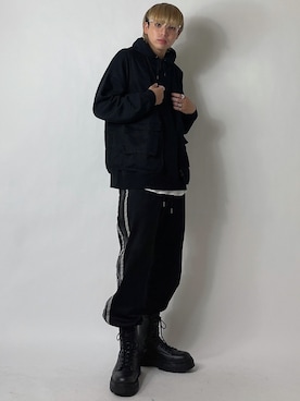 「アイテム（インテリア、パープル系）」を使った、꽃/hanangさん（メンズ・168cm）の秋コーディネート